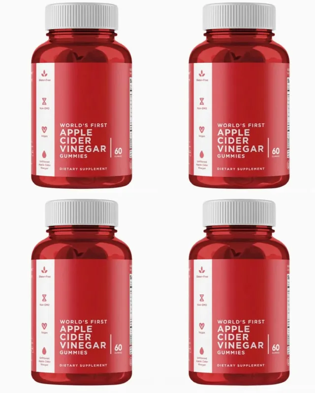 3-Pack Gummies Sæt: Ashwagandha til afstressning af tarmsundhed Probiotika + ACV Detox Vegansk Glutenfri Supplement 60 Ct hver — image 12