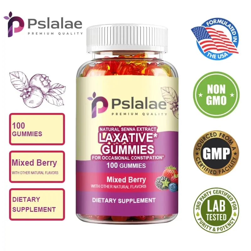 Laxative Gummies - Supports Intestinal Health Boosts Metabolism Relieves Constipation Bowel Cleansing and Detoxification — image 2