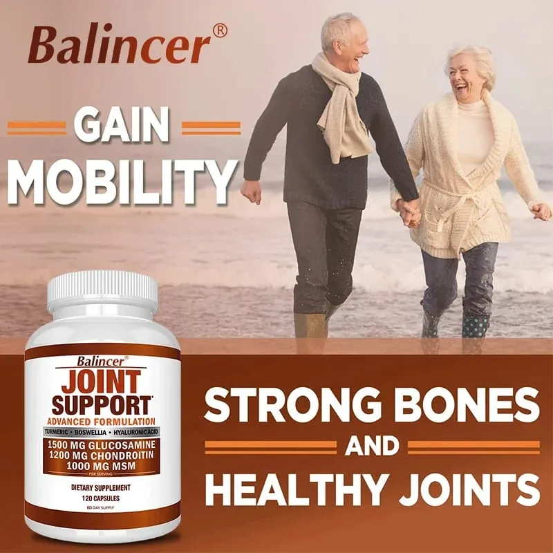 60/120 Glucosamine & Chondroitin & MSM 3-in-1 Capsules - Joint Health Support Supplement - Non-GMO Vegetarian Capsules — image 5