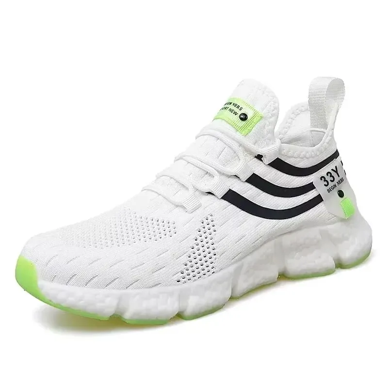 Men's Running Shoes High-quality Lightweight Mesh Design Breathable Comfortable Anti Slip Sole Track Field Running Lace Up Shoes — image 11