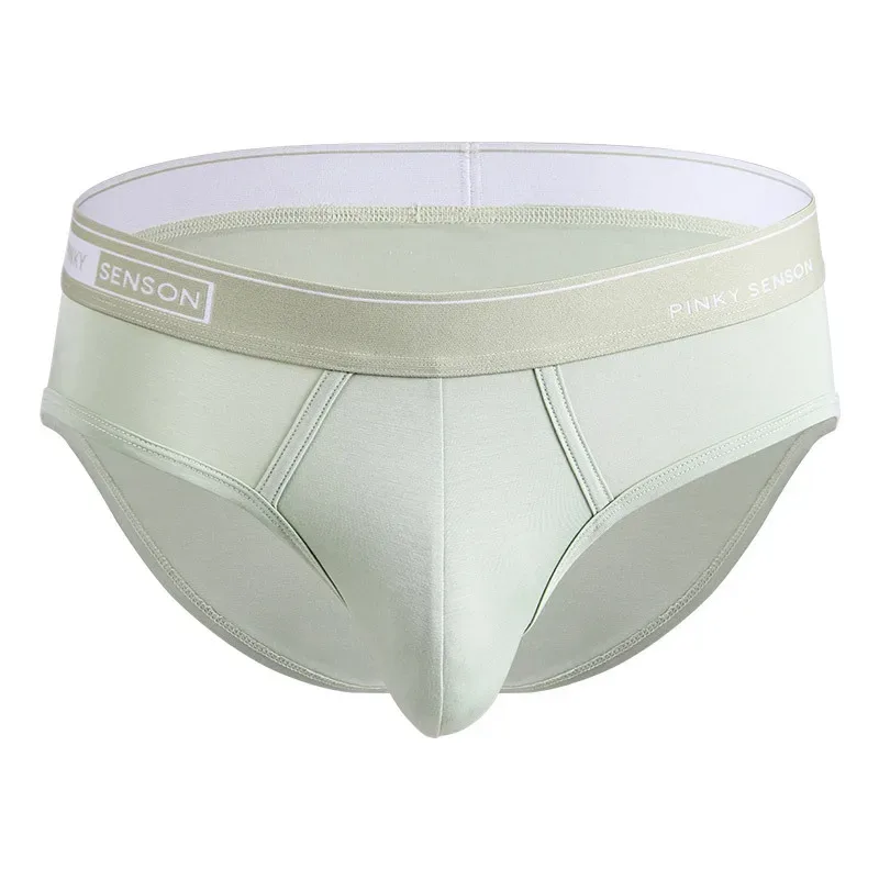 Large Size New Sexy And Breathable Modal Men's Triangle Pants Solid Color Mid Waist Underpants For Youth Briefs For Men — image 19