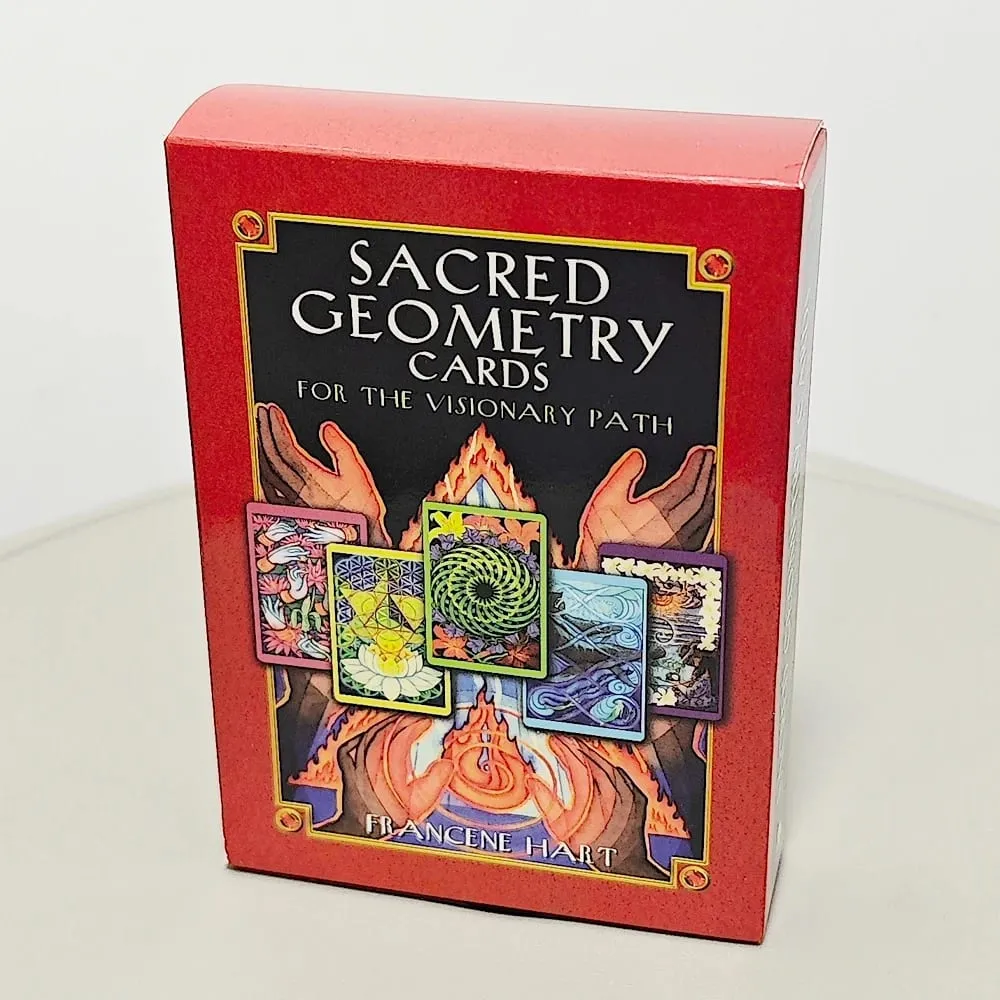 Karty posvátné geometrie pro vizionářskou cestu 10,4*7,3 cm – 64 ks karet Oracle integrující matematickou vědu a spiritualitu