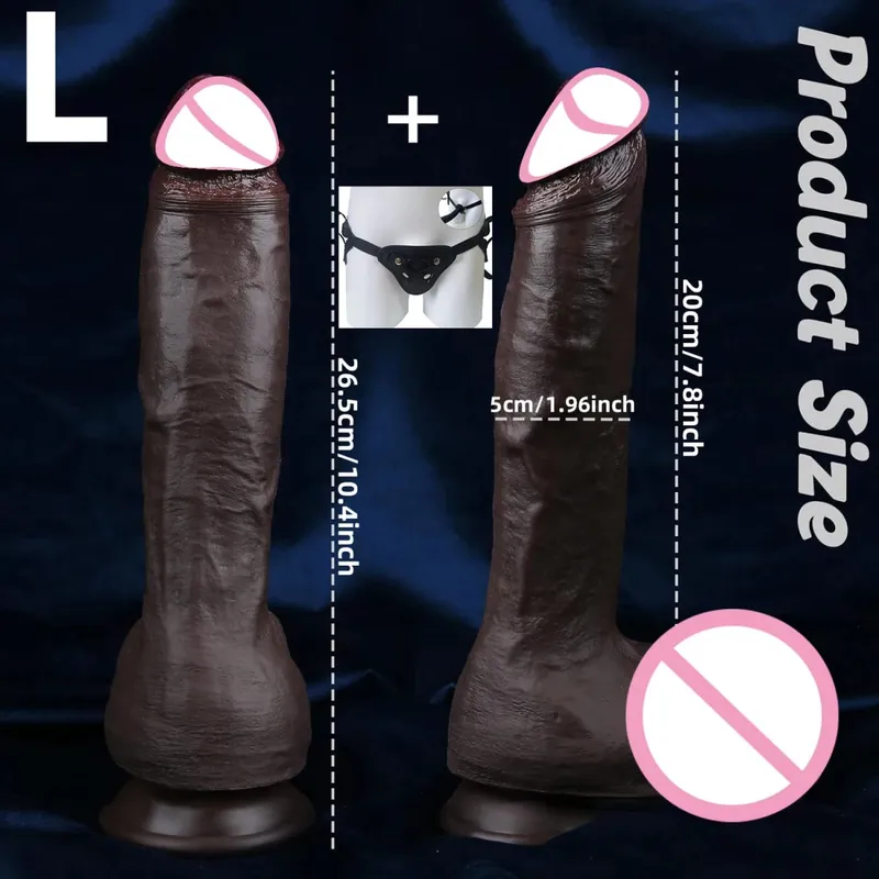 Realistic Skin Feeling Penis Soft Huge Dildo Female Masturbator Dildos for Women Strapon Big Dick Sexy Adult Sex Toys Sex Shop