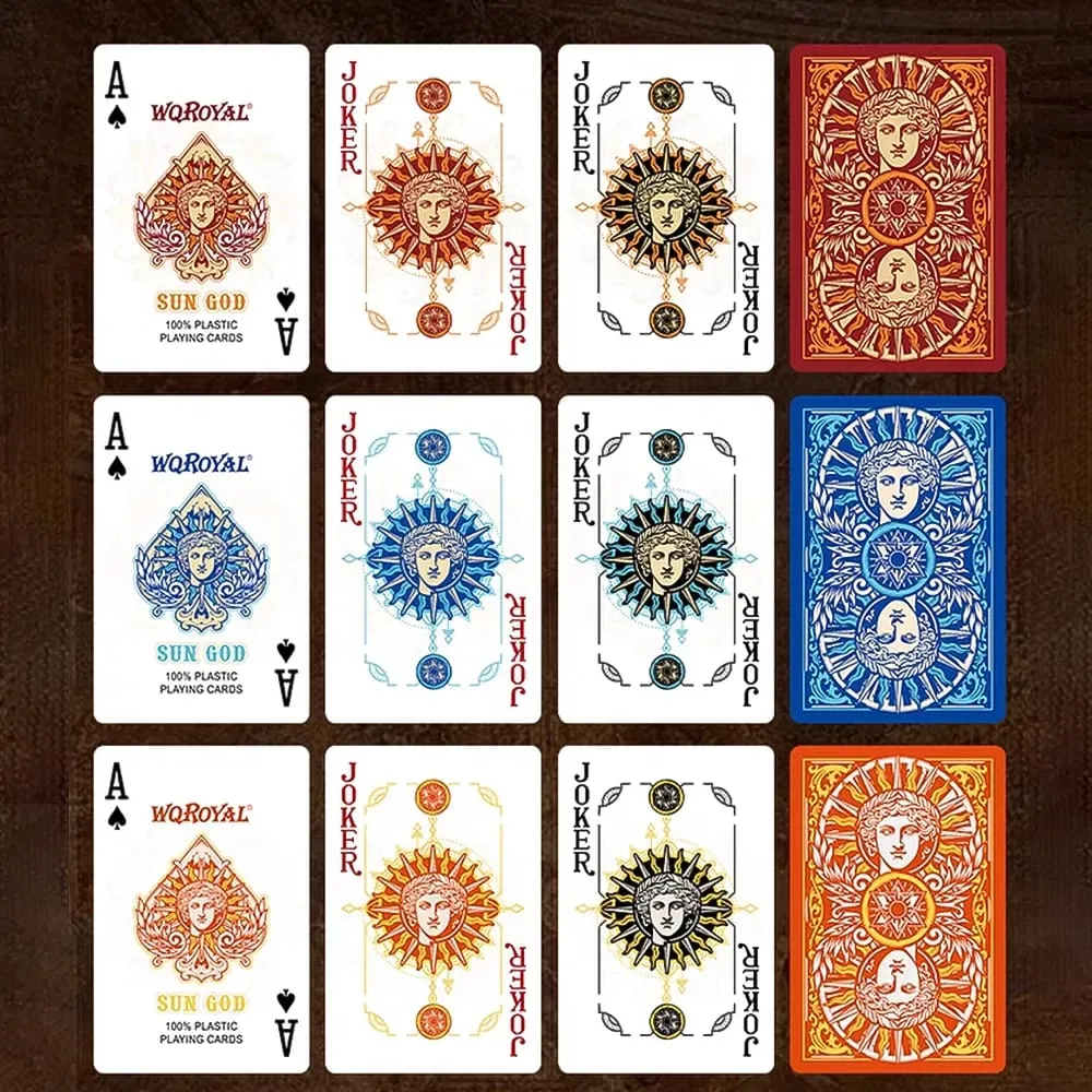 Creative Collection Playing Cards Vintage Classic Poker PVC Waterproof Deck of Cards for Parties Gatherings and Collections