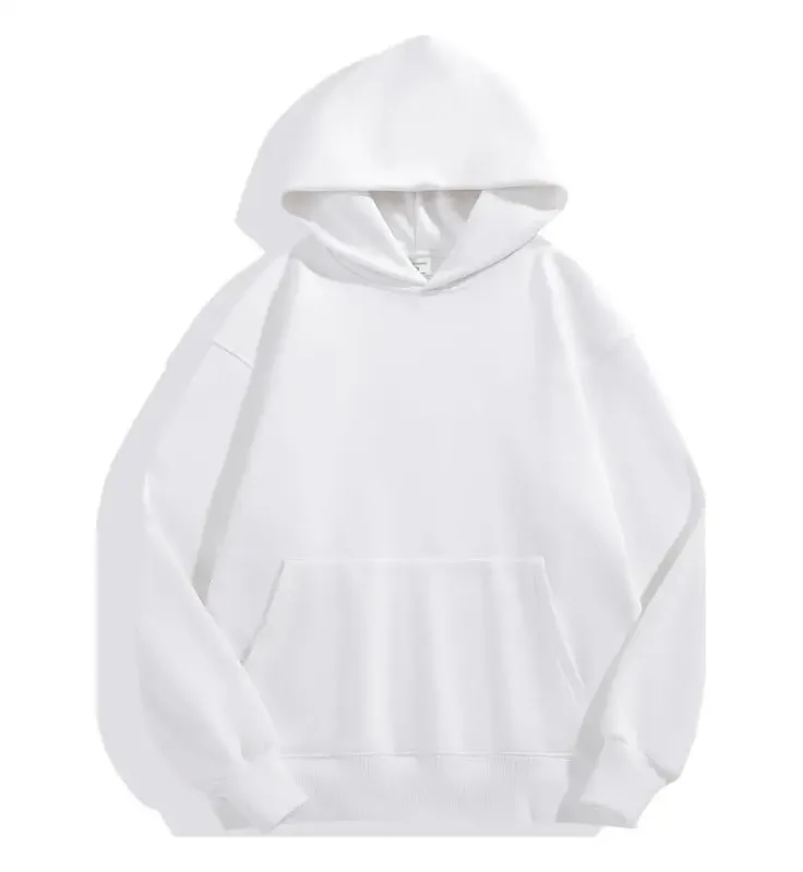DIY Custom Your Brand LOGO 500GSM Heavy Weight New Autumn Winter Casual Thick Cotton Men's Top Solid Color Hoodies Sweatshirt — image 8