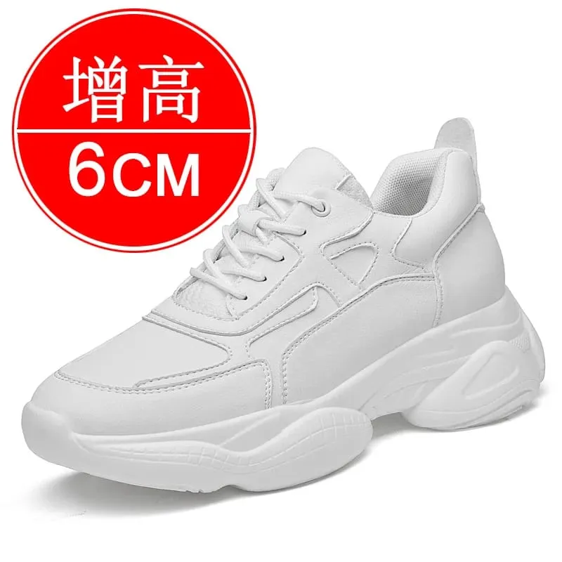 New style invisible height-increasing men's shoes 10CM trendy men's sports and casual shoes