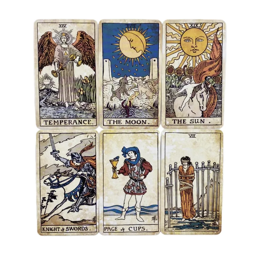 Tarot Vintage Cards A 78 Rider Deck Oracle English Visions Divination Board Playing Game Cards — image 6