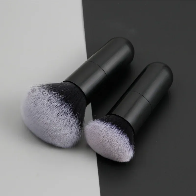 Large Round Handle Powser Brush Black Makeup Brushes Fluffy Soft Professional Powder Foundation Blush Brush Cosmetic Accessories — image 1