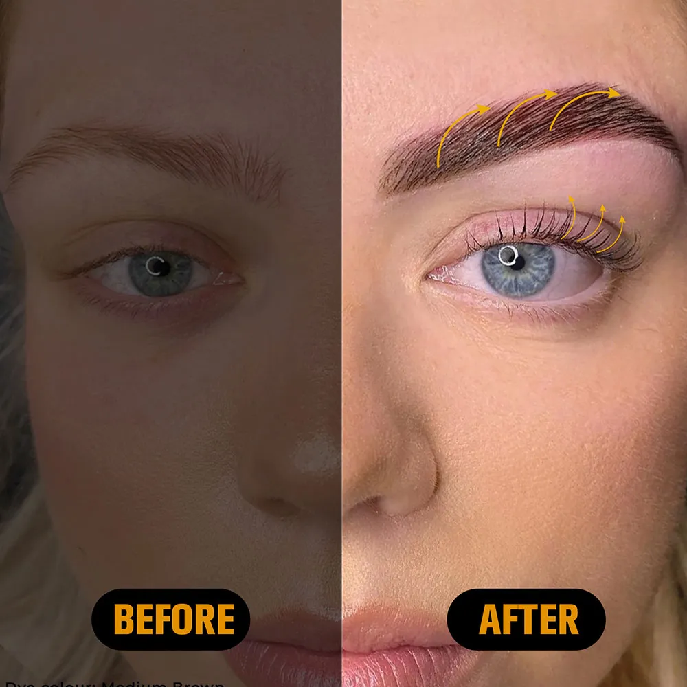 Gollee Eyelash Lifting Perm Kit Natural Lashes Enhancer Long Lasting 4-6 Weeks Black Lash Brow Tinting Perm Professional Makeup