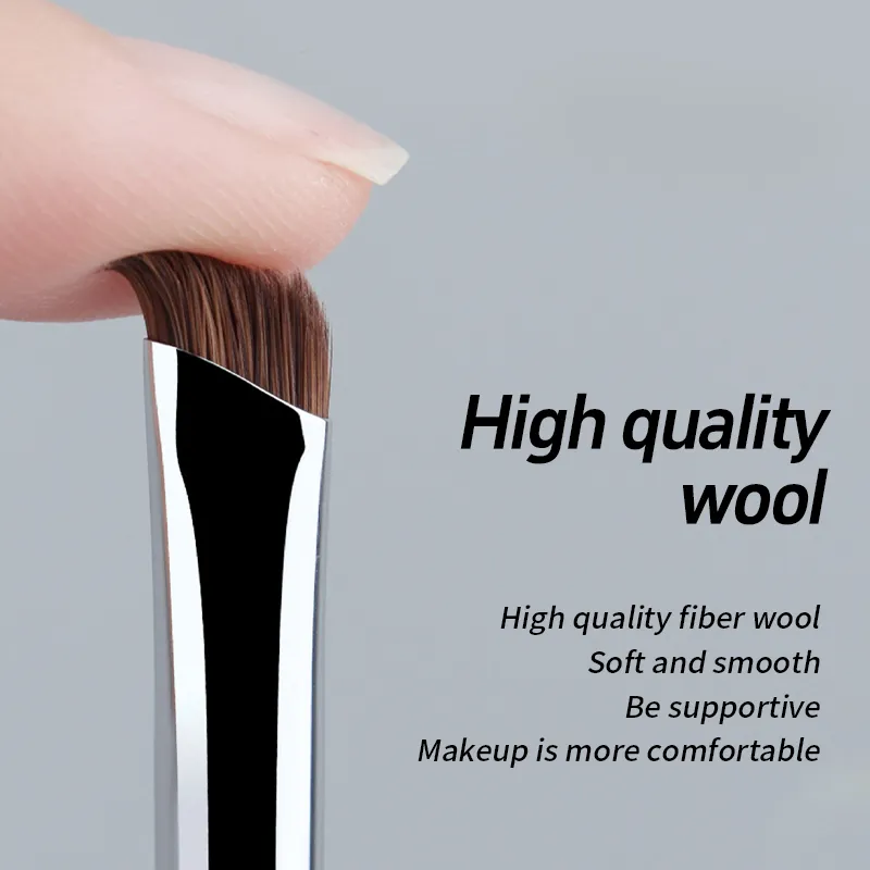 5/1pcs Sickle Eyeliner Brush Ultra Thin Oblique Angle Flat Head Eyebrow Brush Knife Edge Makeup Brush Liquid Eyeliner Brushes — image 4