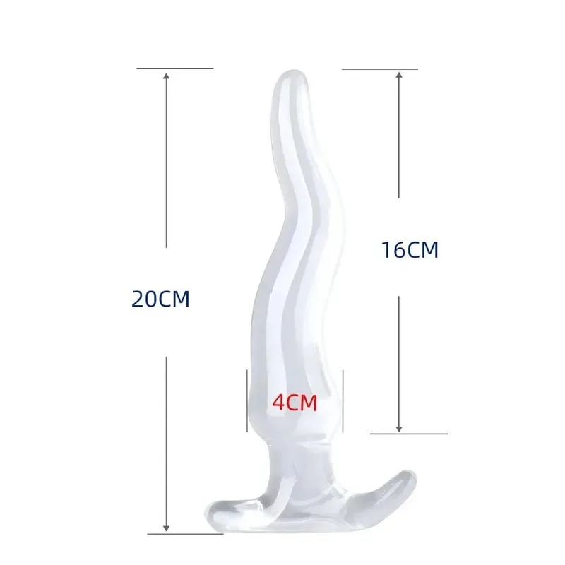 Transparent Big Dildos for Women Vagina Stimulator Anal Plug Artificial Animal Penis Female Masturbator Sex Toy Men Butt Dilator — image 8