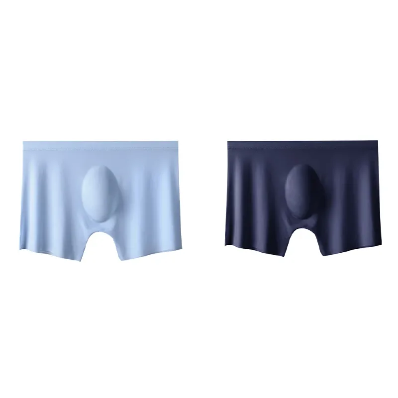 2Pc Men's Panties Ice Silk Underwear Men Underpants Boxers Seamless Man Ultra-thin Cool Breathable Boxer Shorts Male Boxershorts — image 32