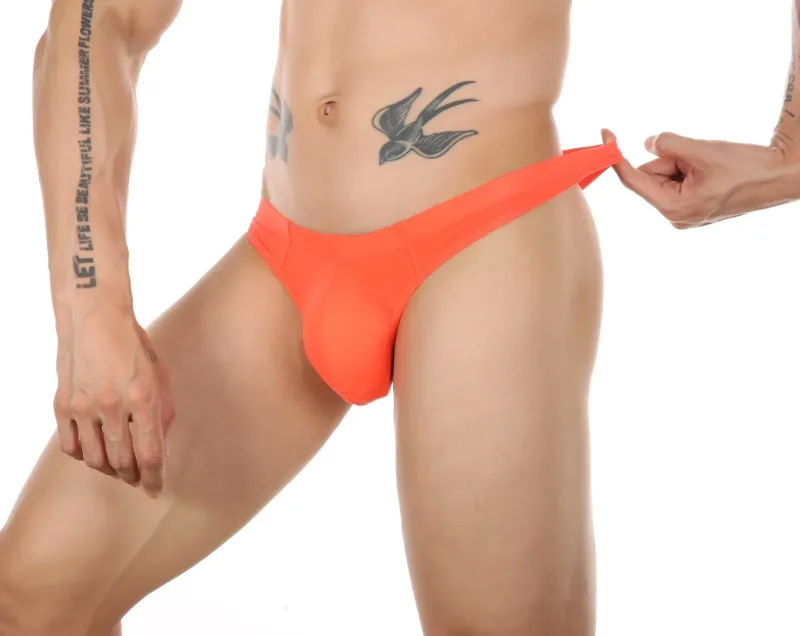 Sexy Men's Thongs Underwears Ultra-thin Thong G Strings Pouch Ice Silk Tanga Hombre Sexy Gay Underpants Breathable Briefs Men