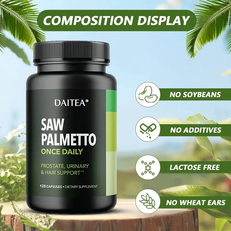 Daitea Saw Palm Capsule Prostate Health Supplement Support Urinary Tract Health Support Bladder Health Promote Hair Growth — image 2