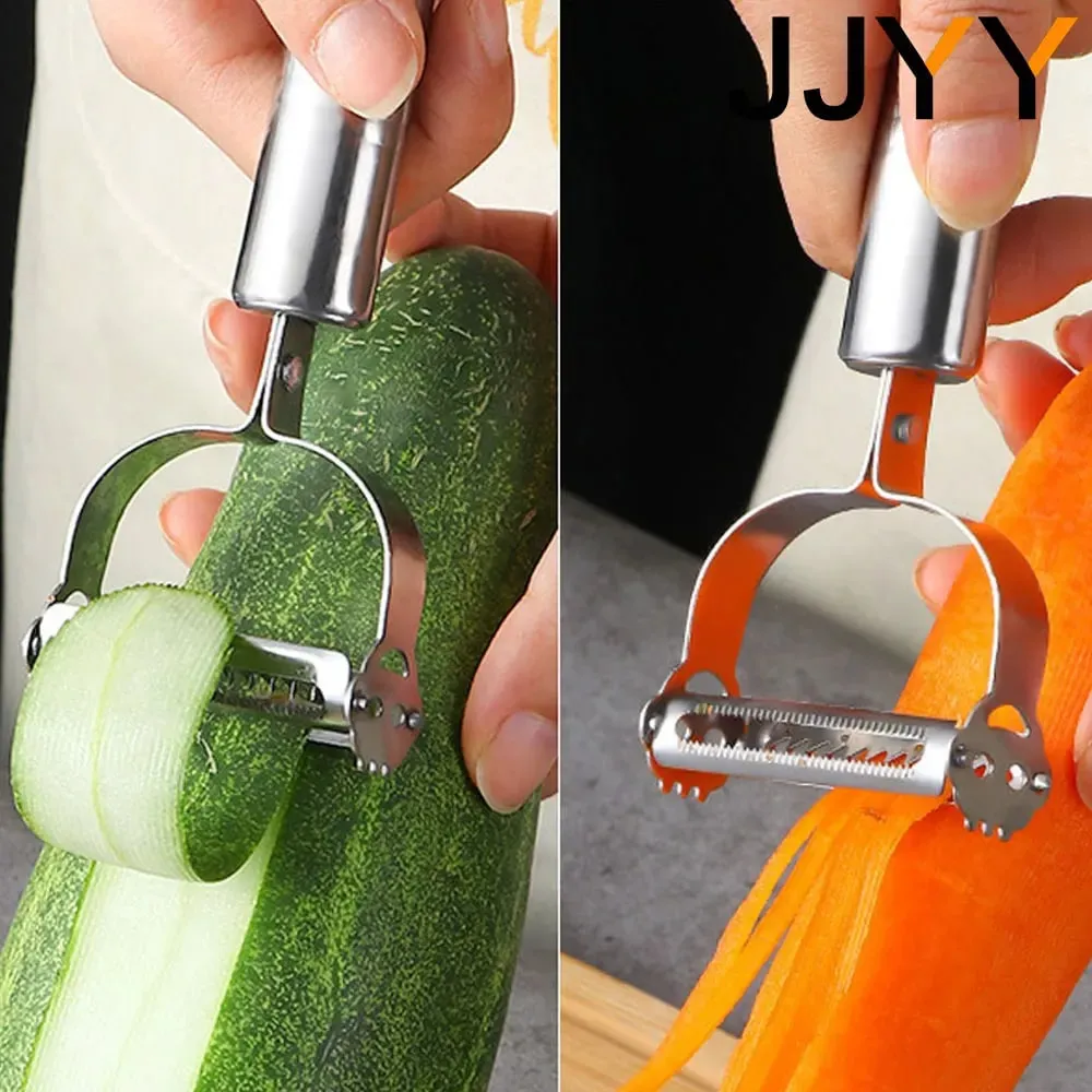 High quality stainless steel potato cucumber carrot grater kitchen multifunctional vegetable fruit peeler vegetable slicer — image 5