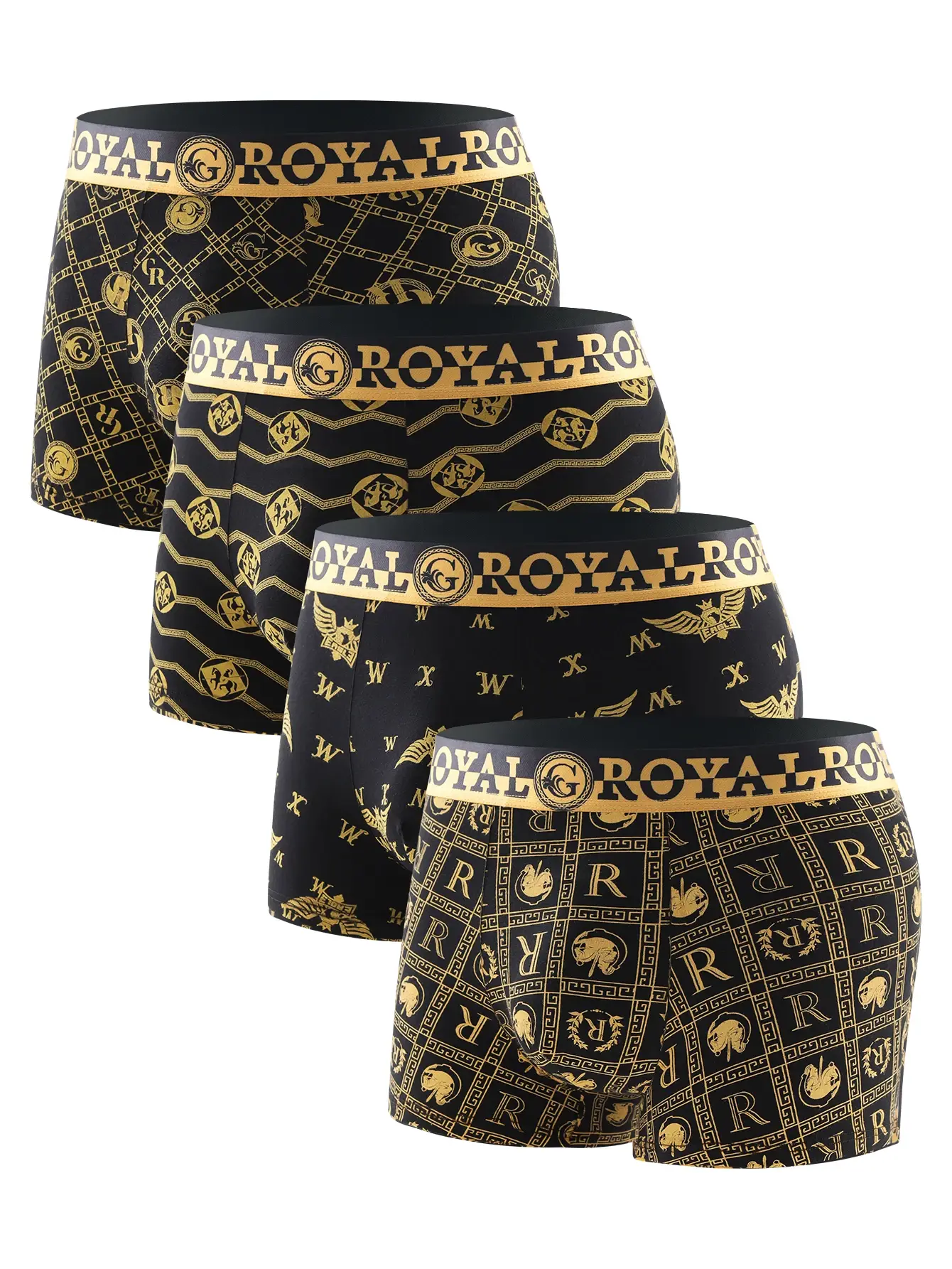 10 pieces of men's boxer briefs, black gold random soft, breathable, comfortable skin-friendly four seasons hot men's underwear — image 3