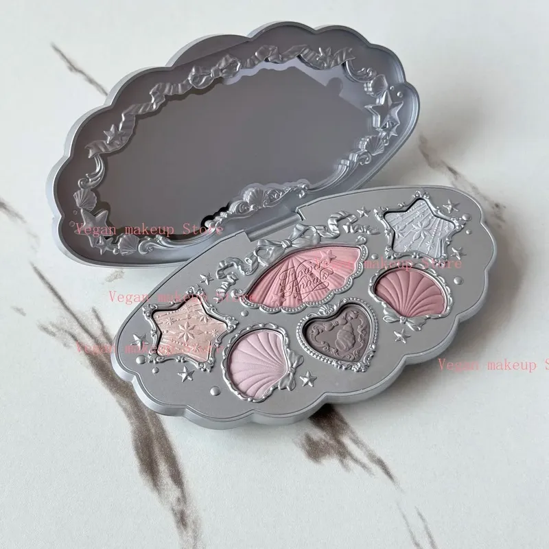 Flower Know Shell Jewelry All-In One Gift Set Makeup Set Full Professional Eyeshadow Blush Baked Powder 10pcs Flowerknows Kits — image 3