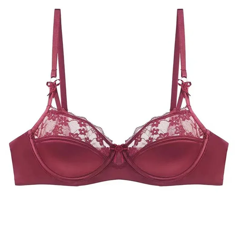 Early Spring Teen Girls Pure Desire Lingerie Set U-Back Soft Support Satin Stitch Lace Comfort Underwear Anti-Sag for Youth — image 10