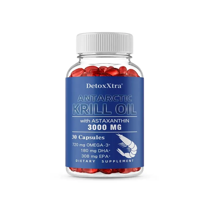 Dầu nhuyễn thể Nam Cực 3000mg Viên nang Omega-3 EPA DHA Astaxanthin & Phospholipids Chất chống oxy hóa Hỗ trợ tim não và mắt