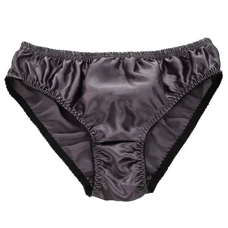 Hot-selling 100% silk panties male mulberry silk trigonometric underwear men briefs