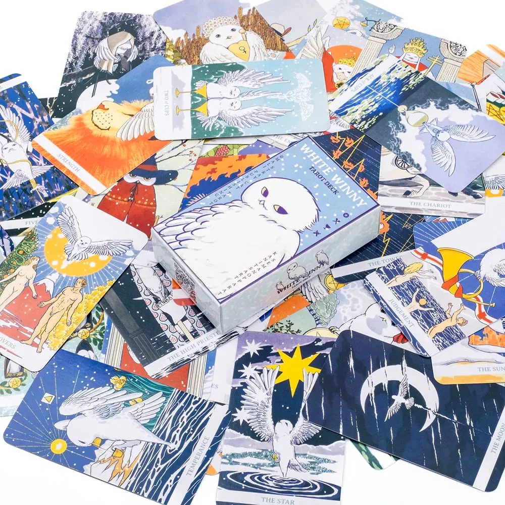 White Winny Tarot Fortune Telling Divination 80 Cards Deck & PDF Guidebook for Intuitive Readings & Self Discovery Board Game — image 5