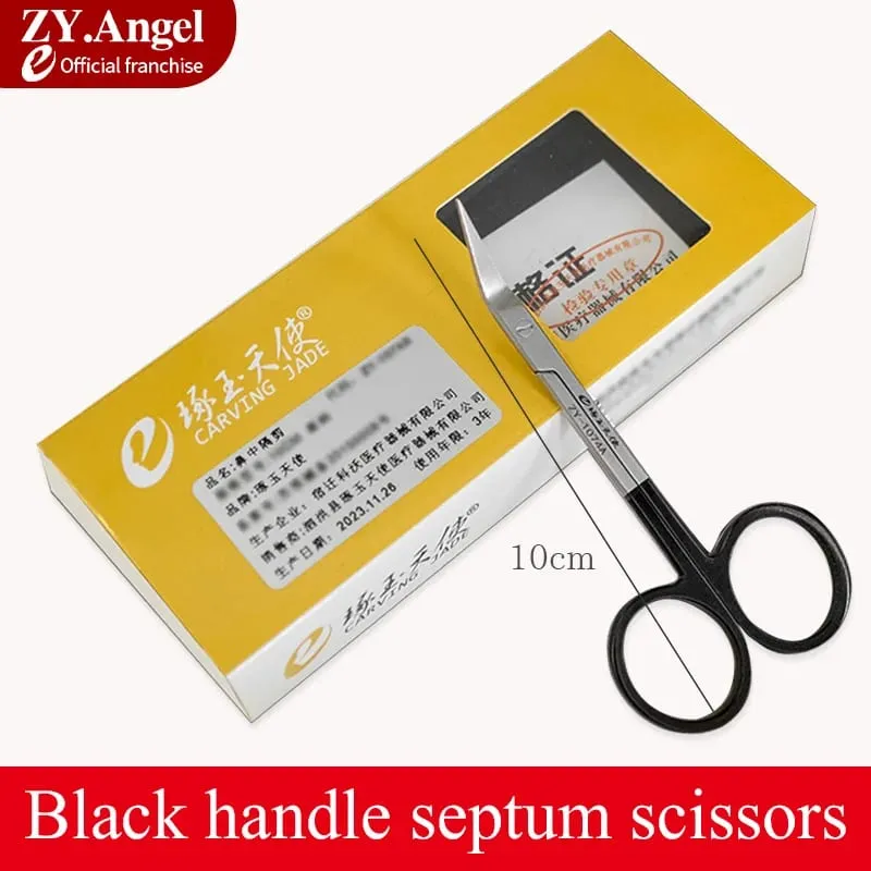 Nasal Septum Scissors 45 Degree Inclined Nose Cosmetic Instrument Inclined Scissors Nasal Surgical Tool