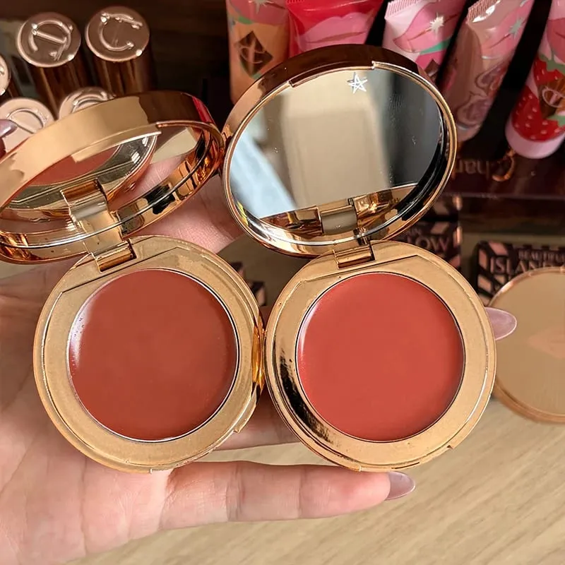 CT Lip Plumping Gloss lipstick Long‑wearing Effortlessly Blended Natural Look Cheeks Blush Stick Cream Dewy Finish Peach Glow — image 3