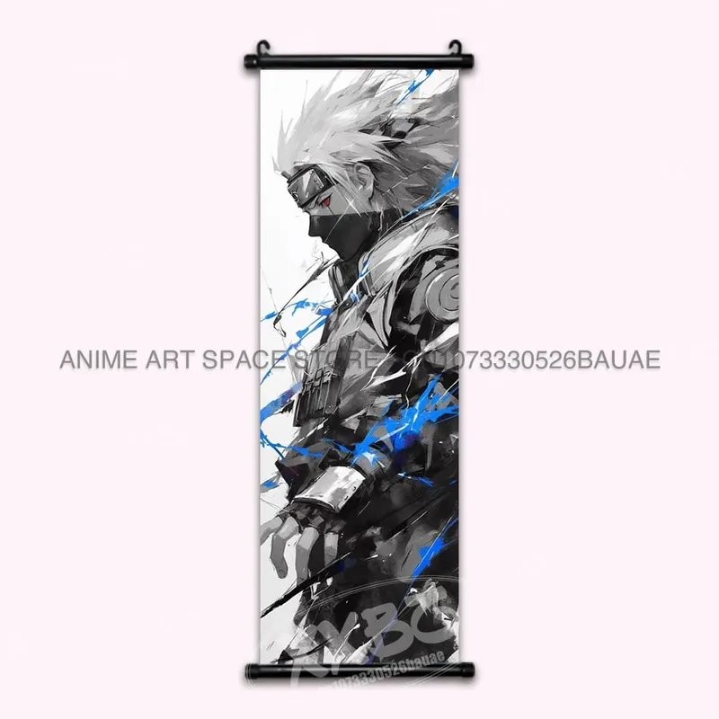 Anime Naruto Hanging Painting Hatake Kakashi Wall Art Scrolls Picture Uchiha Sasuke Home Decor Canvas Poster Haruno Sakura Mural — image 35