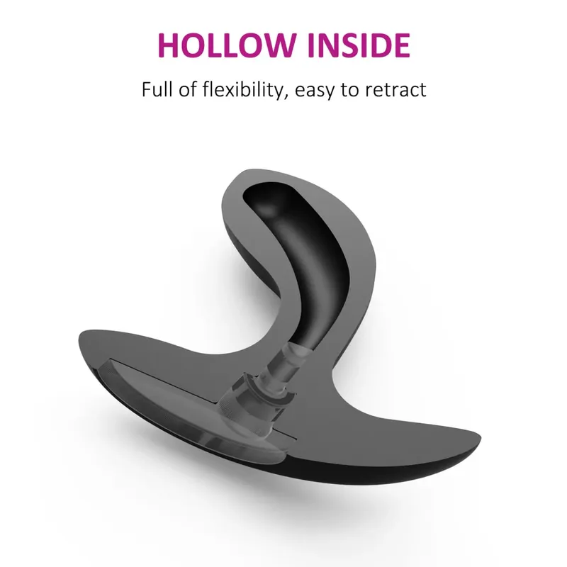 Silicone Anal Beads Butt Plug Training Set Huge Flared Base Wearable Hollow Anal Plug Prostate Massage G spot sex Toy Man Women — image 3