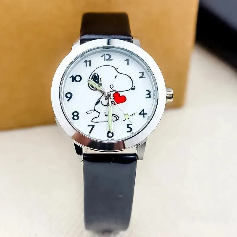 Cute Snoopy Children Quartz Watches Anime Figure Kid Wristwatch Fashion Noctilucent Colorful Needle Watch Gift Boys — image 4