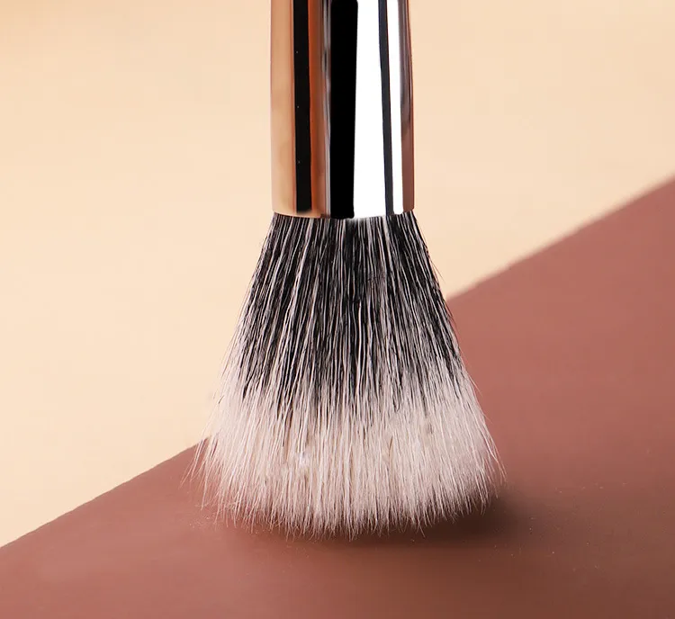 Professional Makeup Brushes Powder contour Setting Multi-Functional Make up Brush Stippling Blush soft Natural wood goat hair — image 4