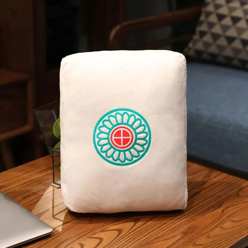 Hot 1pc Creative Mahjong Pillow Cushion Chinese Plush Toy Car Chair Backrest Mahjong Dice Funny Nap Pillow Sofa Home Decor Gift — image 24
