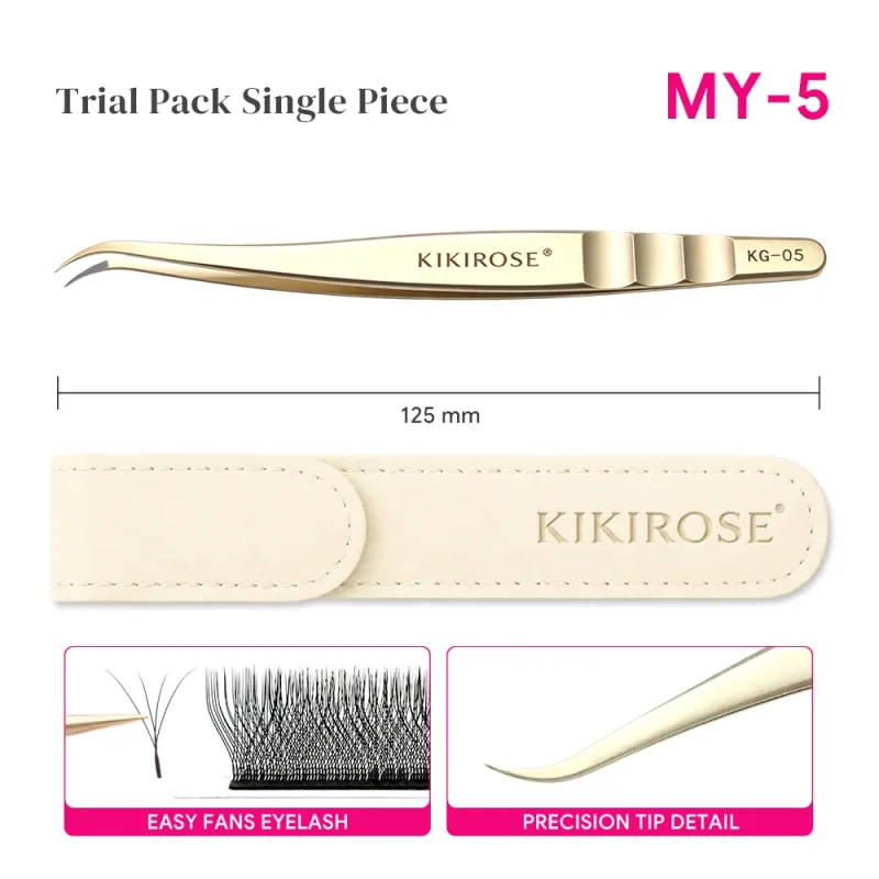 Precision Lash Applicator Tweezers for Eyelash Extension Cluster Lashes False Eyelash Stainless Steel Salon Makeup Tool — image 8