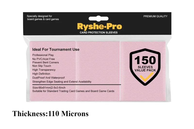 150Pcs Premium Card Sleeves 2.6"x3.6" Compatible with Standard Size Trading Cards for MTG Pokemon TCG Baseball Card Sport Cards — image 19