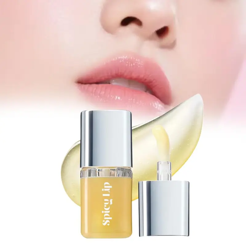 Brand Professional Plump Lips Oil 4g Extreme Volume Spicy Lip Plumper Gentle Nourishing Lip Balm Shiny Glossy Lasting Lip Care
