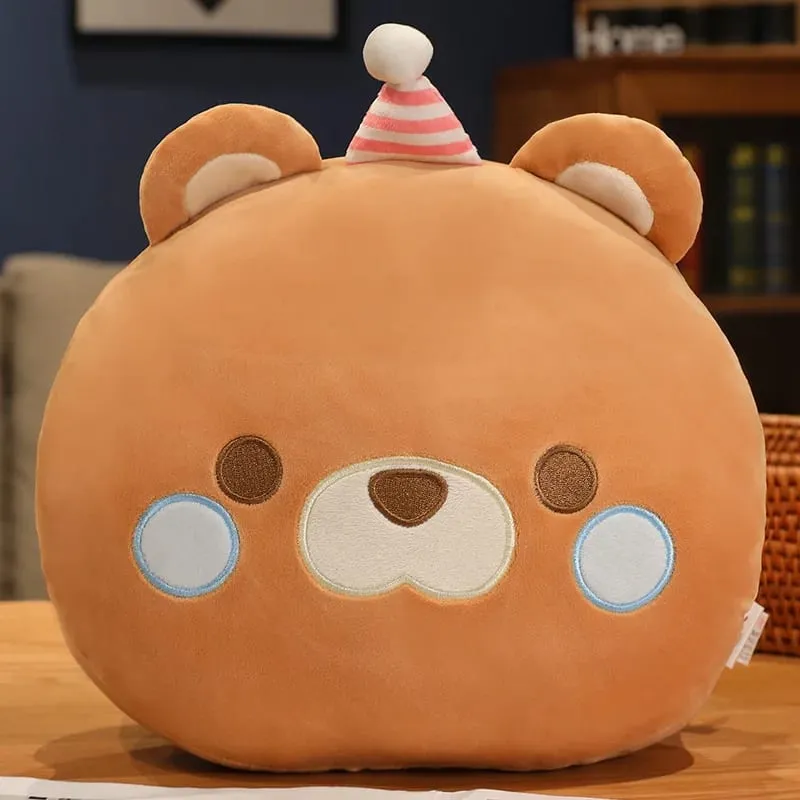 30cm Cartoon Animal Plush Small Pillow Hands Warm Burner Down Cotton Soft Cat Penguin Dinosaur Duck Bear Plushie Peluche Gift — image 12