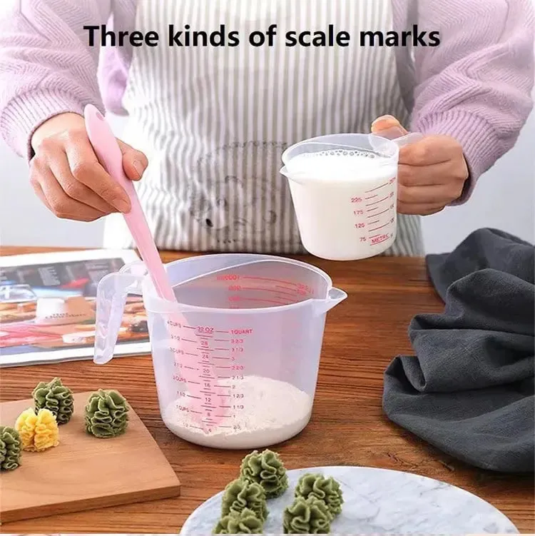 250/500/1000ML Easuring Cup Measuring Cups and Spoons Plastic Jug Digital Kitchen Scale Baking Tools Timer Accessories