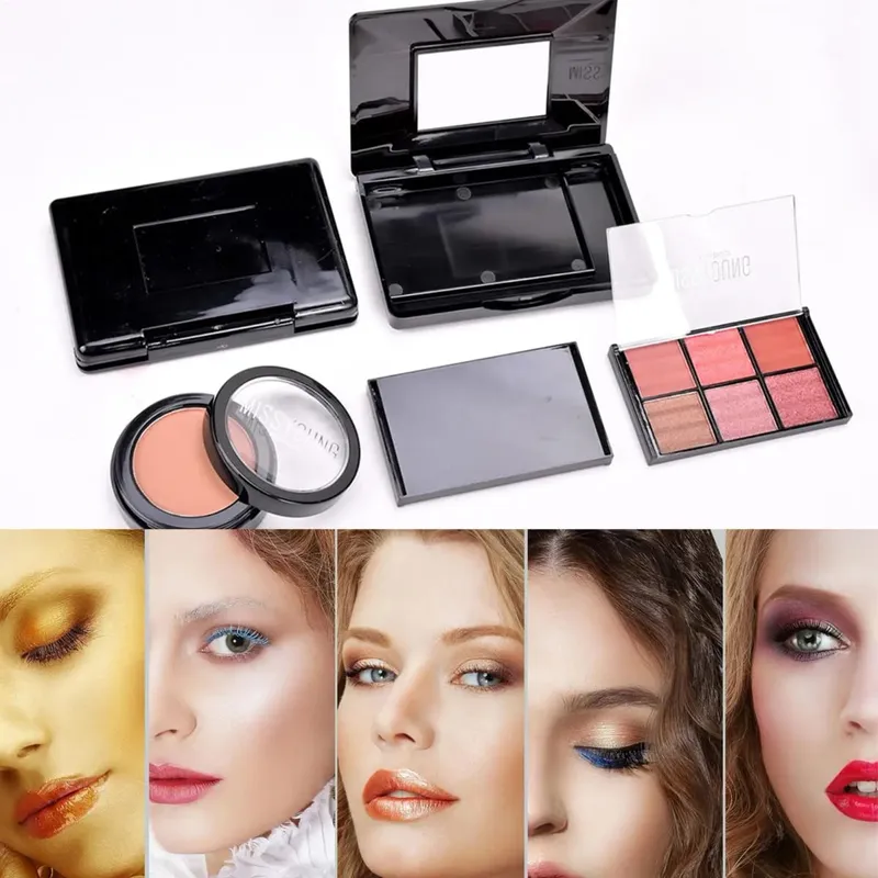 68pcs All in 1 Makeup box Makeup case Eyeshadow palette Powder Lip Stick Mascara Lip Pencil Eye Pencil Lip Brush Blush Mirror