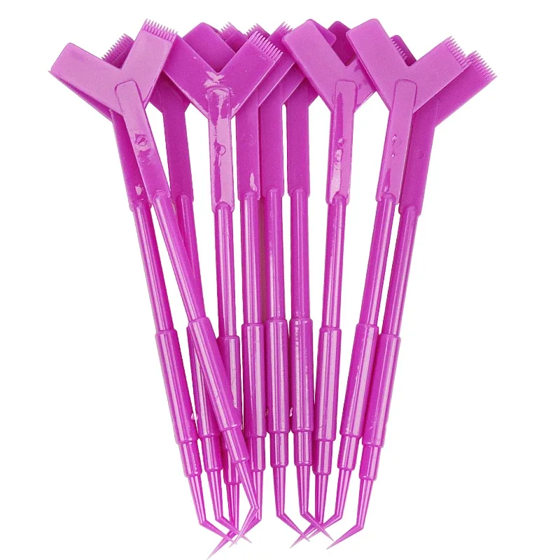 10Pcs Reusable Plastic Eyelash Perming Stick Tool Eyelash Extension Y Shape Comb Lash Lifting Curler Applicator Make Up Brushes
