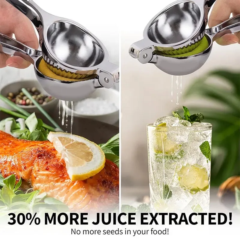 Manual Lemon Squeezer Zinc Alloy Citrus Press Heavy Duty Fruit Juicer for Orange Lime Hand Press Juicing Tool Kitchen Gadget