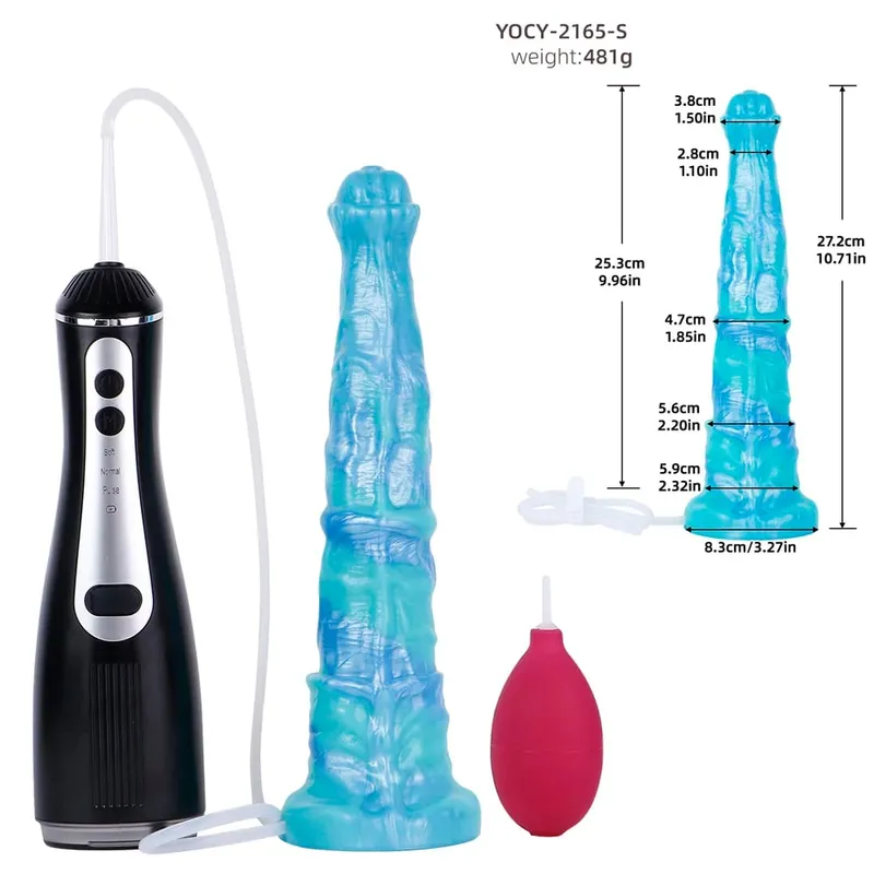 Silikonová elektrická stříkací dilda Fantasy s přísavkou Masážní přístroj prostaty Sexuální hračky s ejakulací penisu pro ženy Muži