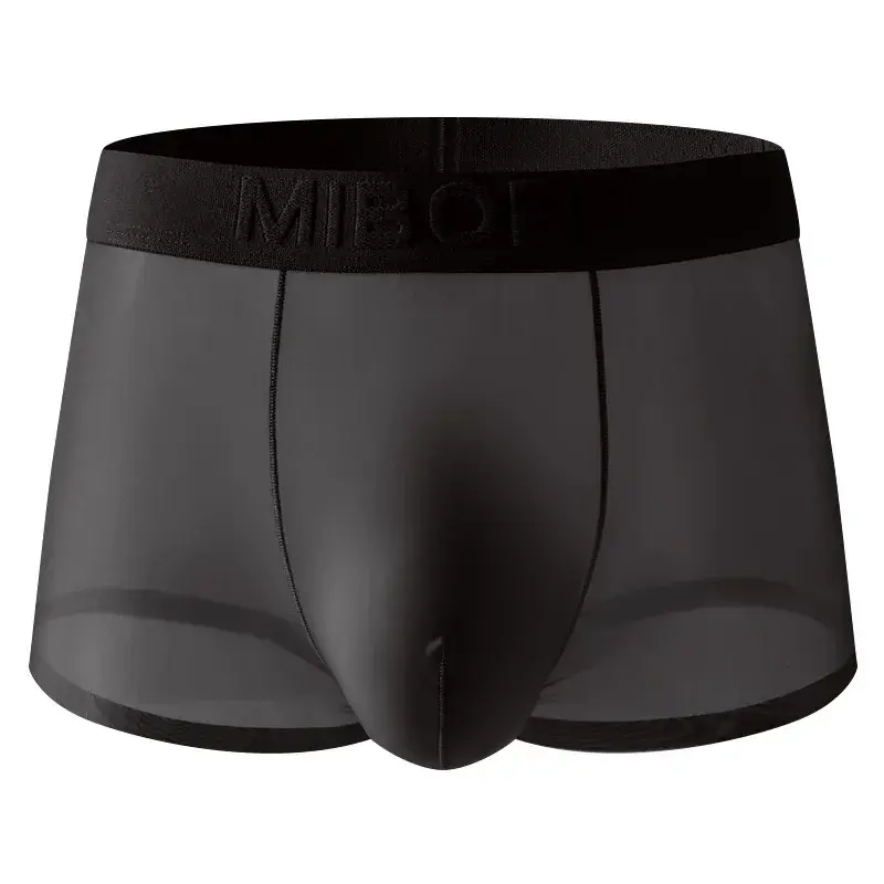 Mens Underwear Breathable Mesh Boxer Shorts Low Waist Boxers Breathable Mesh Classic Panties — image 1