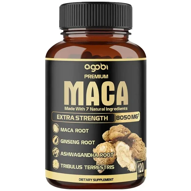 Balincer Men's Black Maca Supplement - Ginseng Supplement for Health Energy and Endurance Muscle Mass