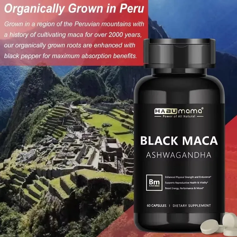 Male Enhancing Supplement with Black Maca Stamina & Energy Men's Muscle Enlargement — image 6