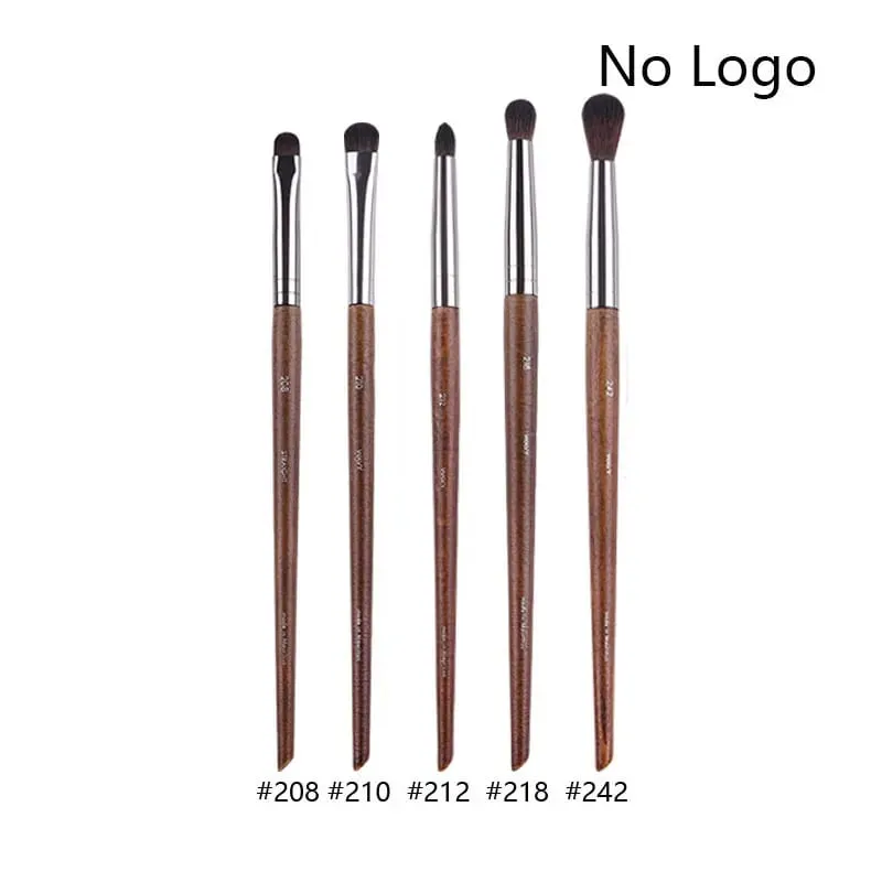 5pcs/set Natural Wood Eyeshadow Makeup Brushes Eye Detail Make Up Brush Concealer Crease Smudge Cosmetic tools Set Thin liner — image 12