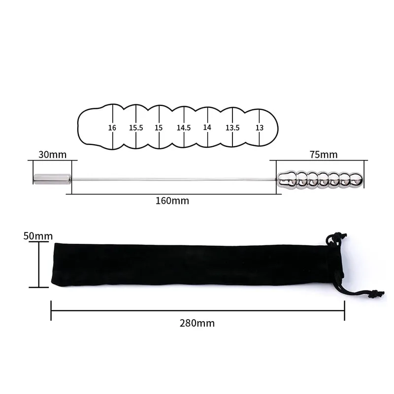 Protaste Stimulation Urethral Penis Plug Stainless Steel Urethral Dilator Sounding Rod Catheter Masturbation Sex Toys Men