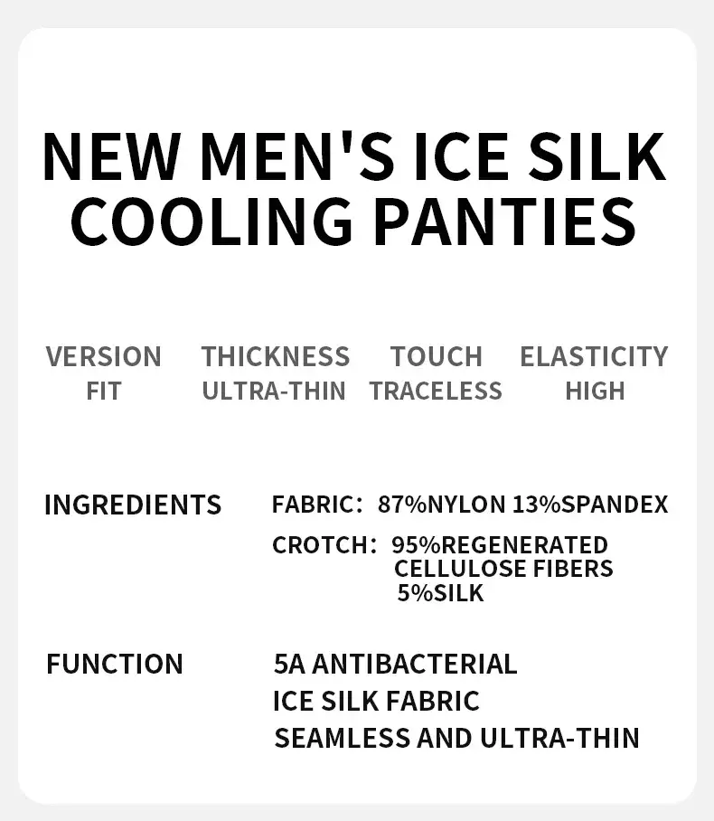 MiiOW 3Pcs Ice Silk Men Underwear Boxers Breathable Ultra-thin Mens Underpants Antibacterial Mens Panties Man Boxershorts Briefs — image 9