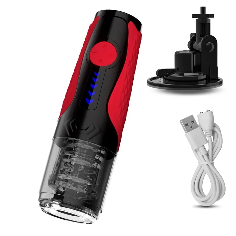 Telescopic Rotating Male Masturbator Automatic Mastubator Cup Vagina Masturbation Equipment Sex Toys for Men Adults Supplies — image 6