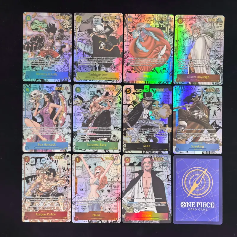22Pcs/Set OP01-OP11 OPCG ONE PIECE Collection Card Roronoa Zoro Monkey D. Luffy Sabo Nami GOLD.ROGER DIY English Version Gift — image 8
