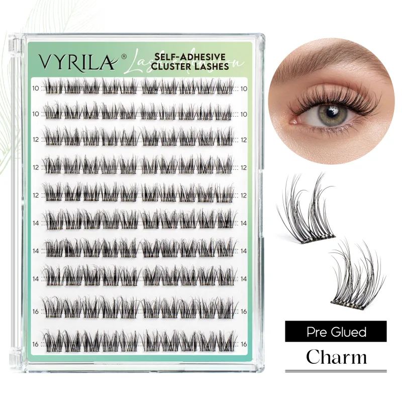 Selbstklebende Wimpern, kein Kleber erforderlich, Wimpern 10–16 mm, vorgeklebte Cluster-Wimpern, D-Locken, weiche, natürliche Wimpern zum Aufdrücken — image 8